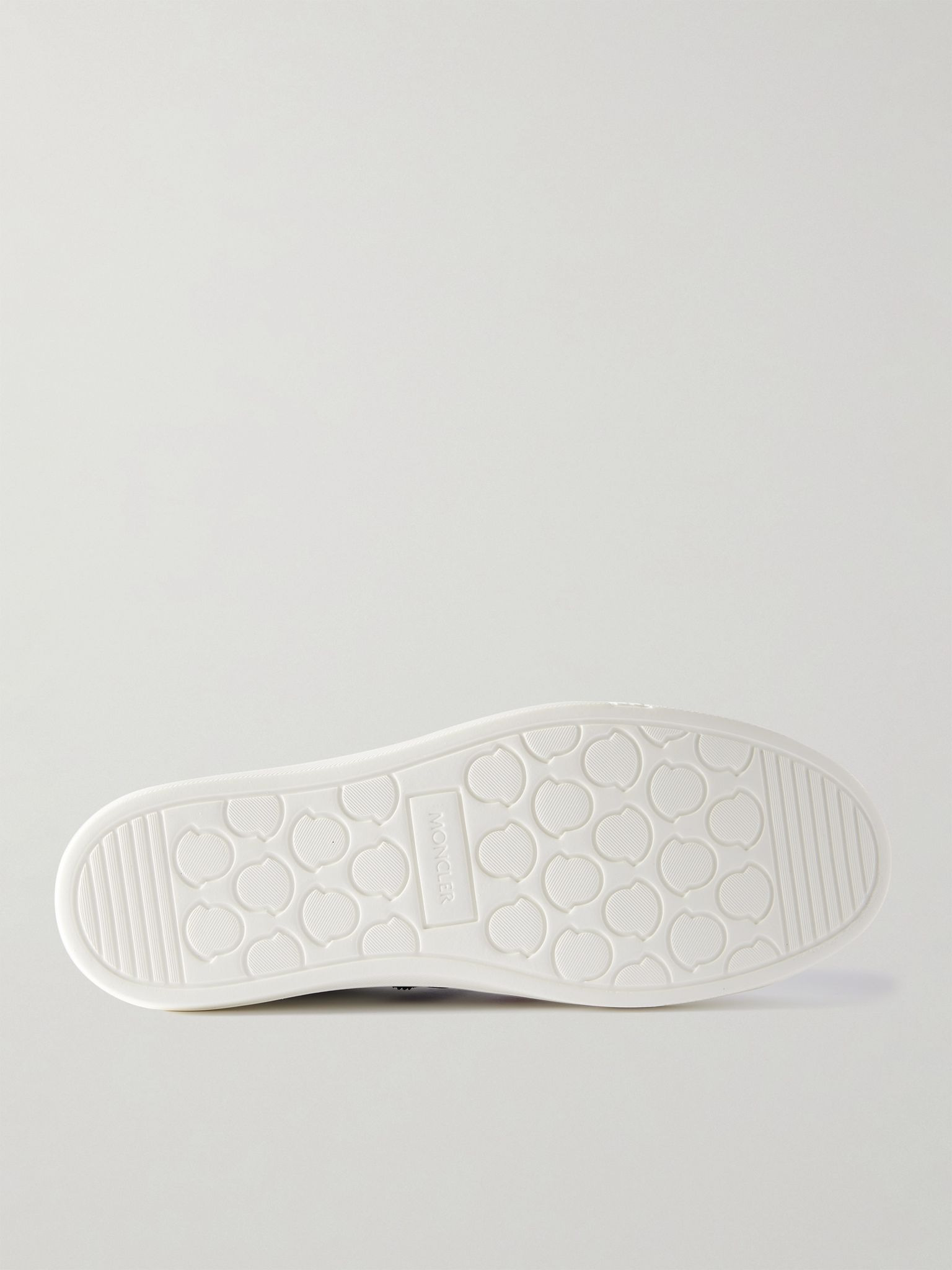New Monaco Striped Leather Sneakers White - 7