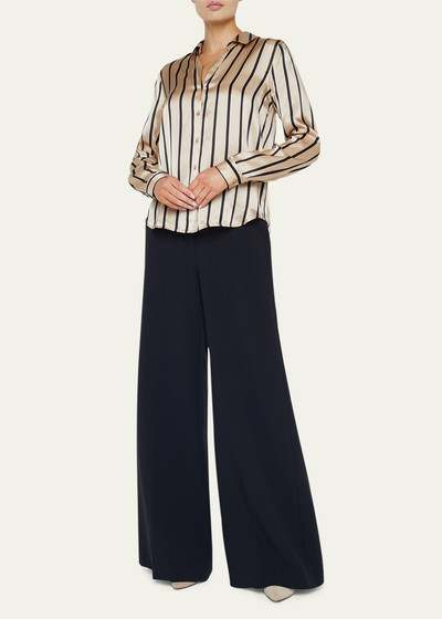 L'AGENCE Tyler Striped Silk Blouse outlook