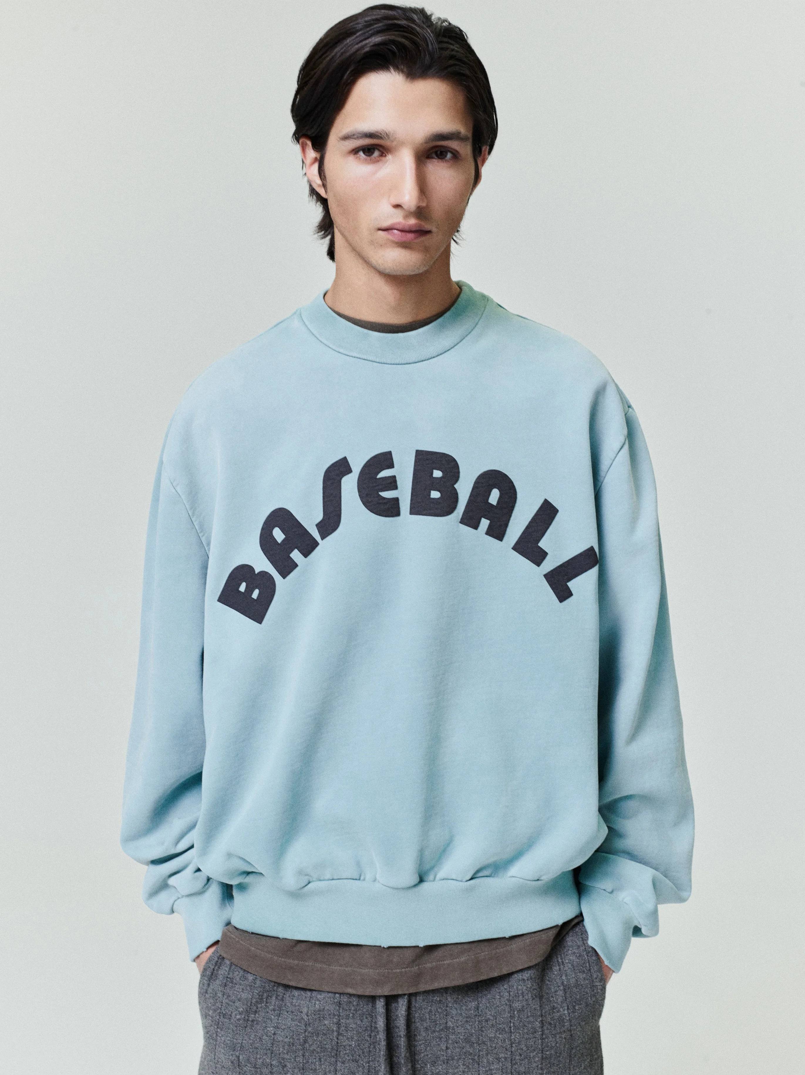 Baseball Classic Half Raglan Sweatshirt - 1