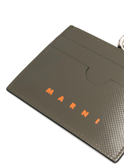 Marni neck strap logo print cardholder outlook