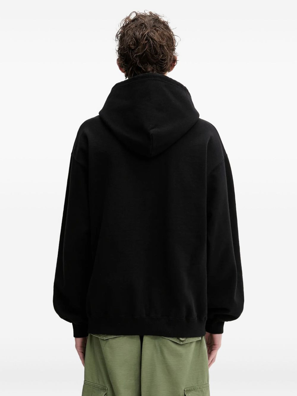 logo-detailed hooded sweatshirt - 4
