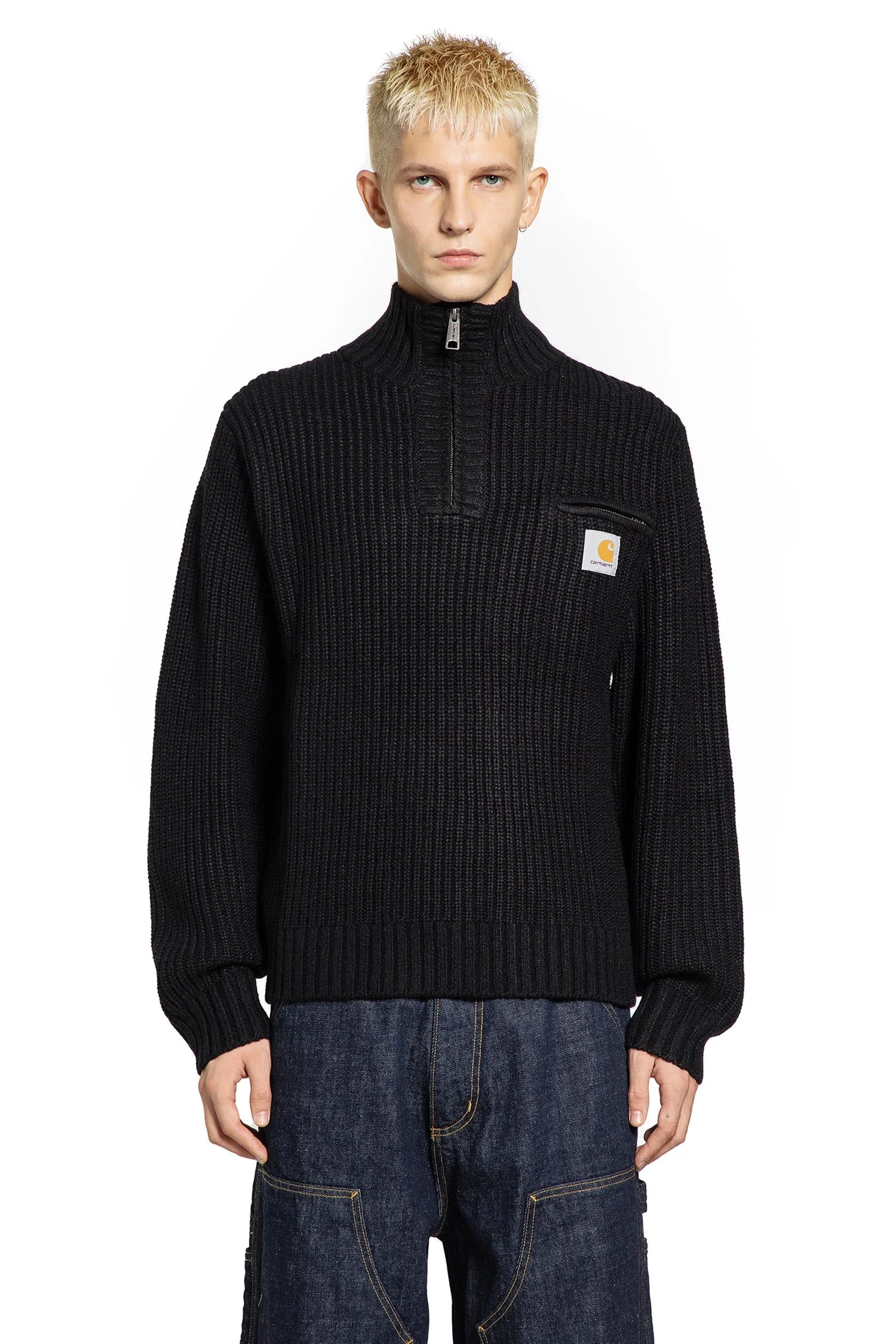 Carhartt Wip Man Black Sweatshirts - 1