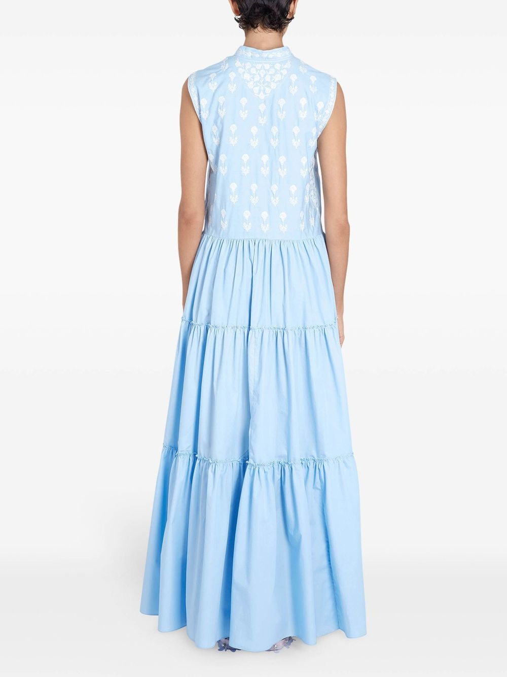 floral-embroidered dress - 4