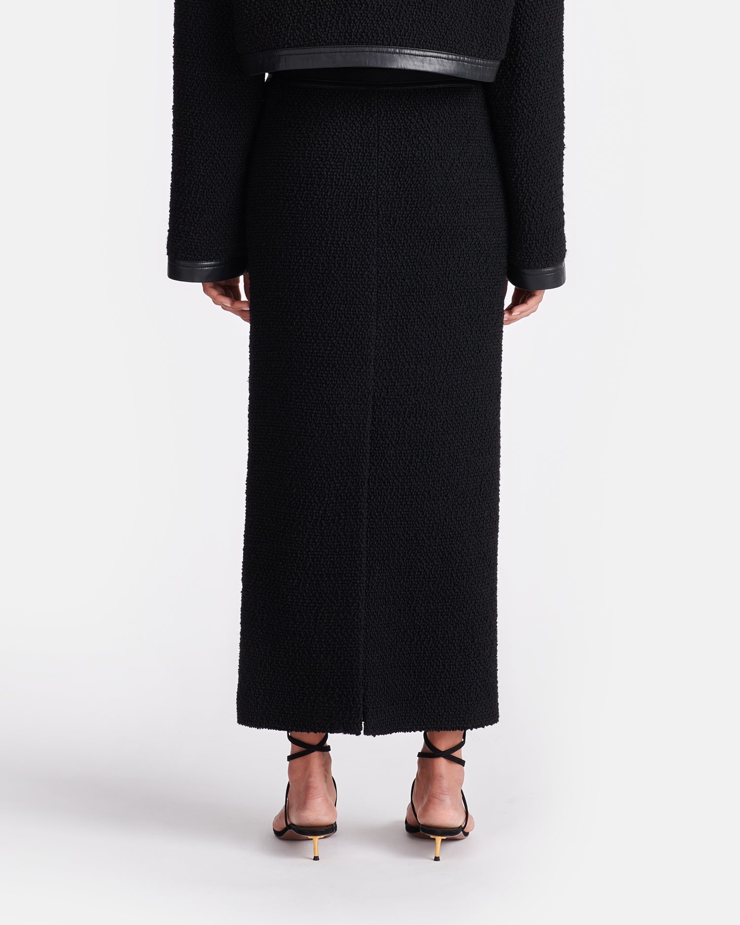 Boucle-Tweed Midi Skirt - 5