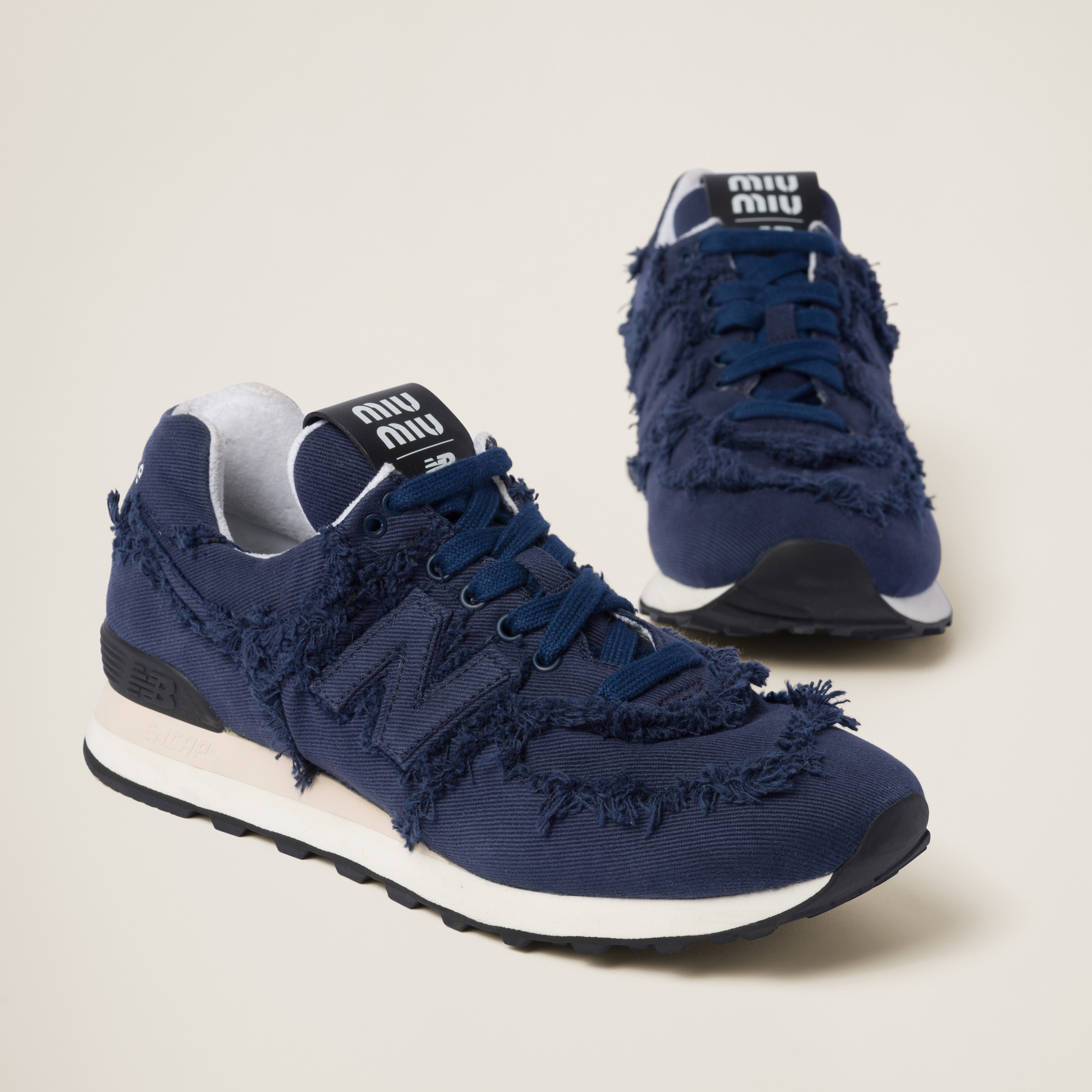 New Balance 574 x Miu Miu denim sneakers - 4