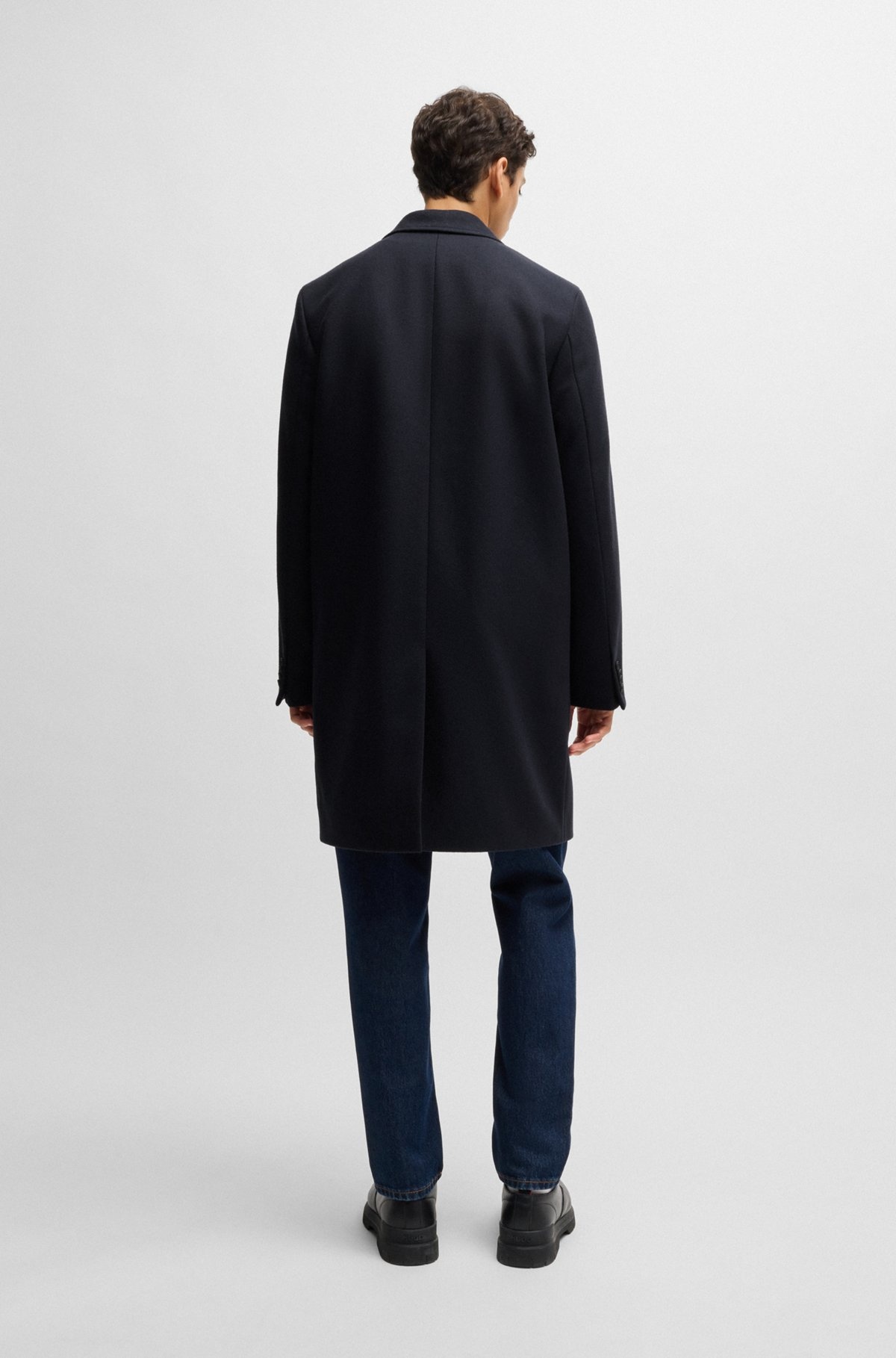 REGULAR-FIT COAT IN WOOL - 5