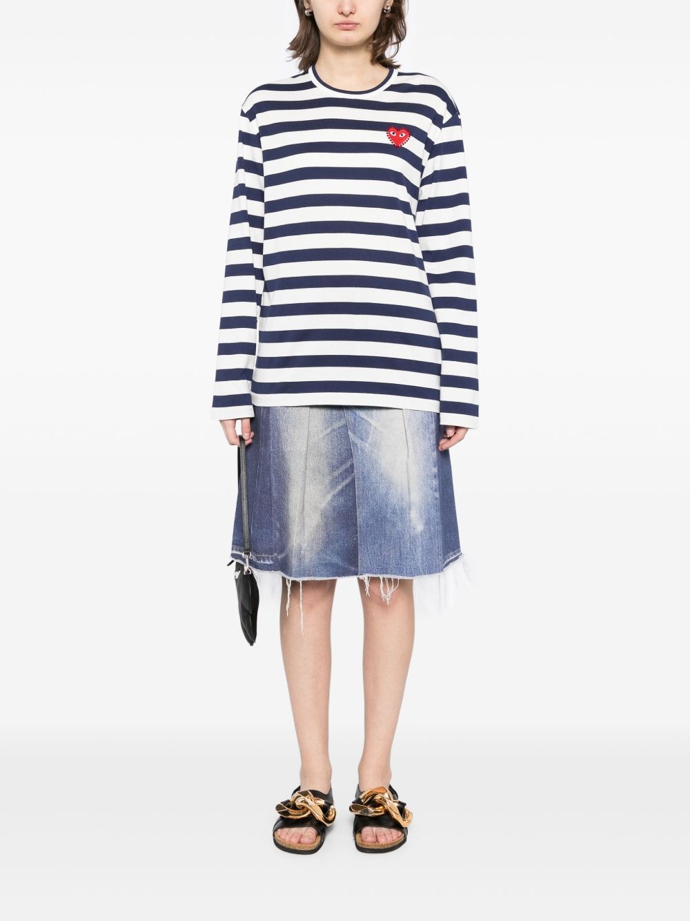striped T-shirt - 2