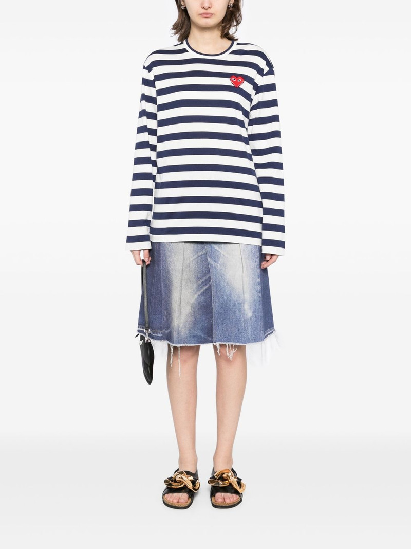 Comme des Garçons PLAY striped T-shirt outlook