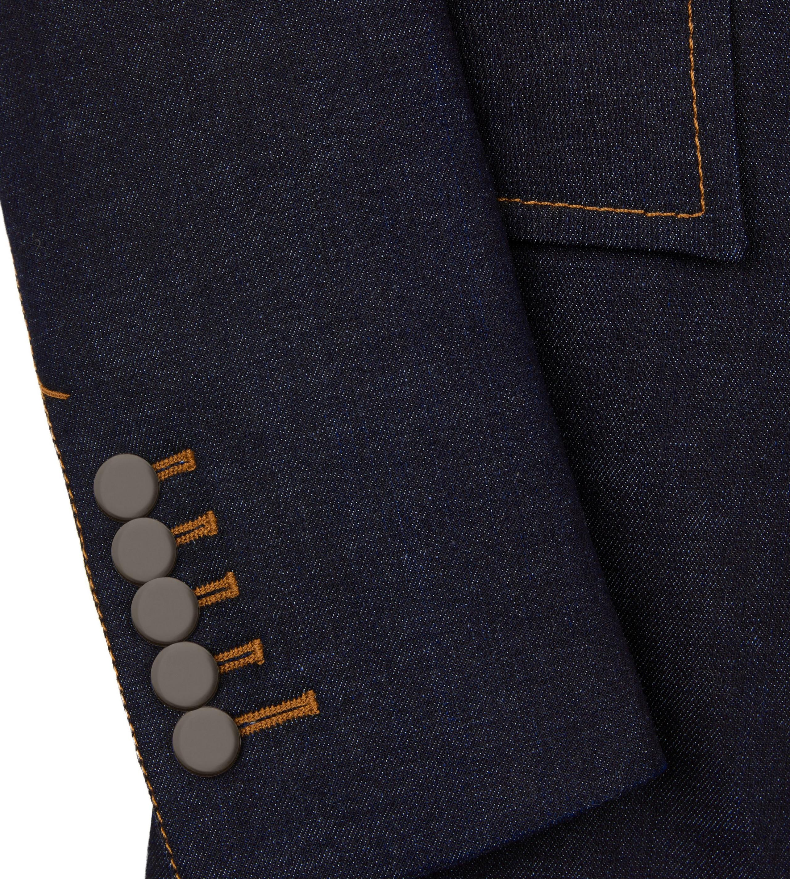 LIGHTWEIGHT DENIM SINGLE BREASTED JACKET - 2