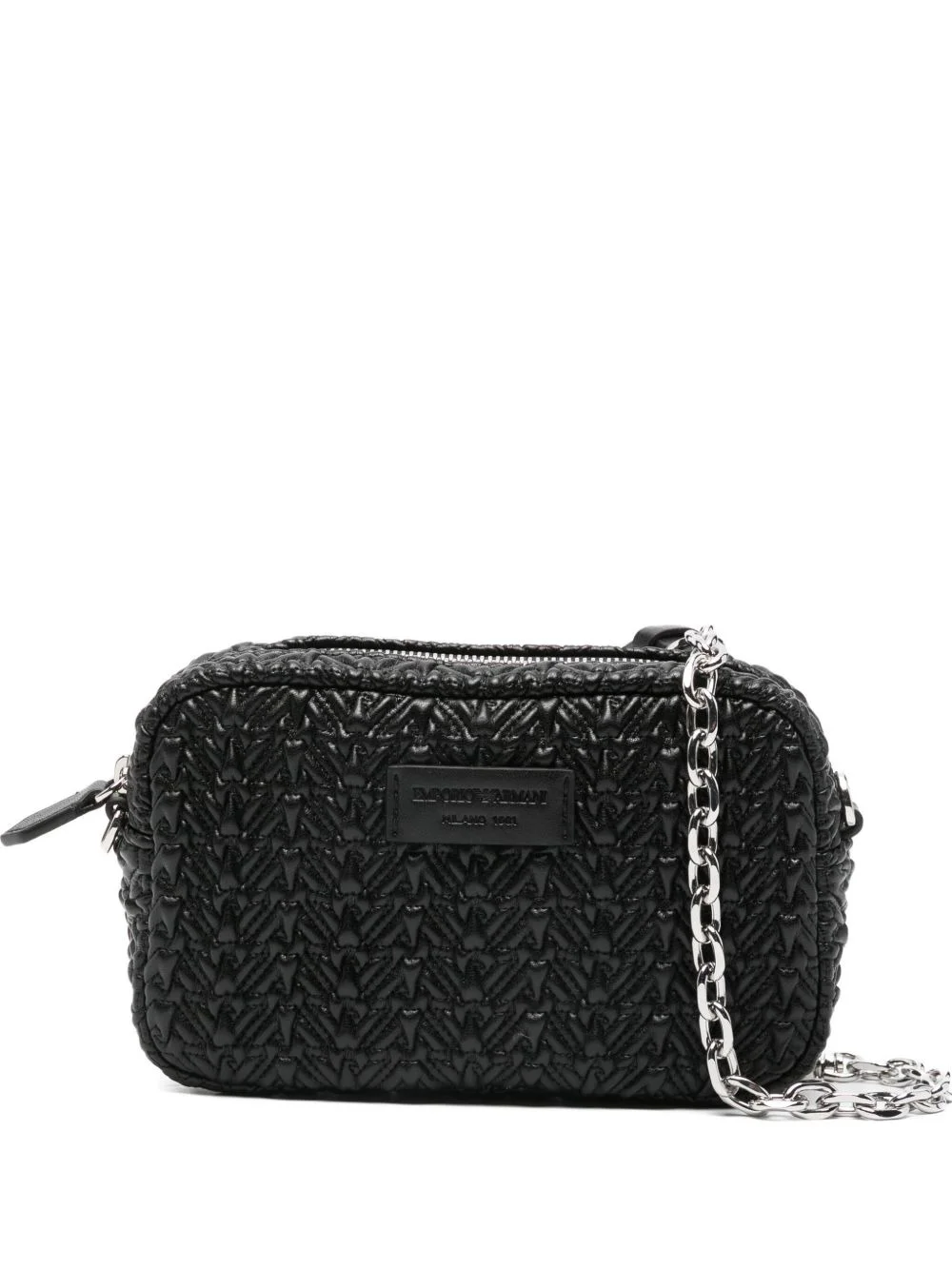 quilted chain shoulder bag - 1