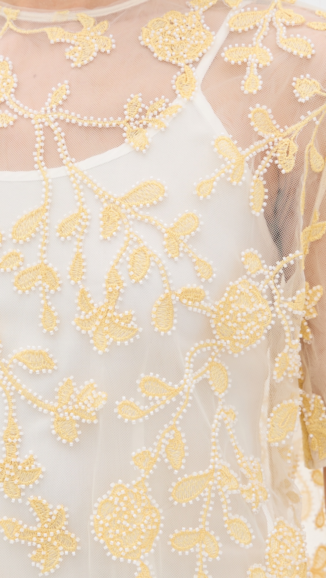 Flower Beads Boxy Dress - 5