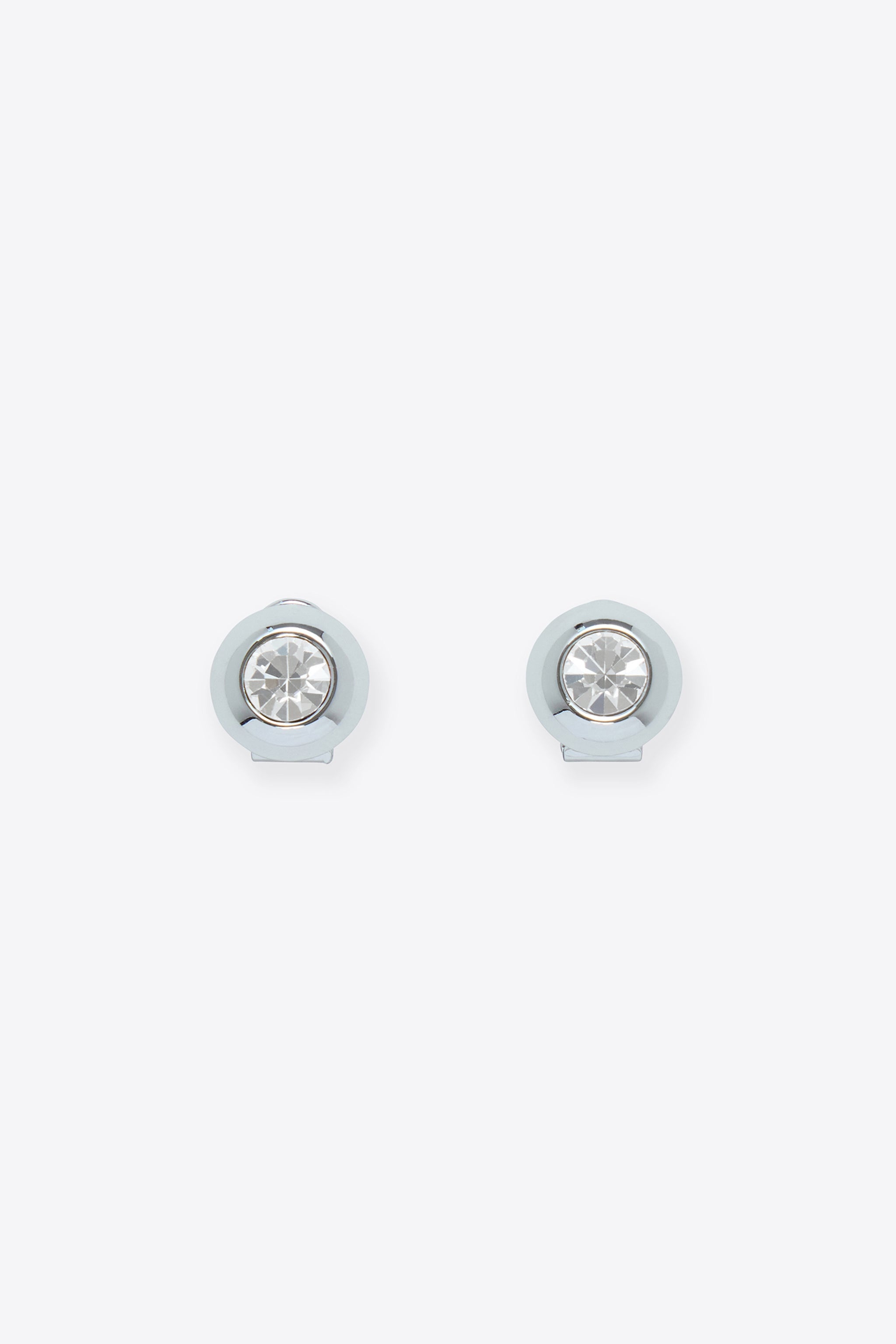 CRYSTAL DOME STUD EARRINGS - 1