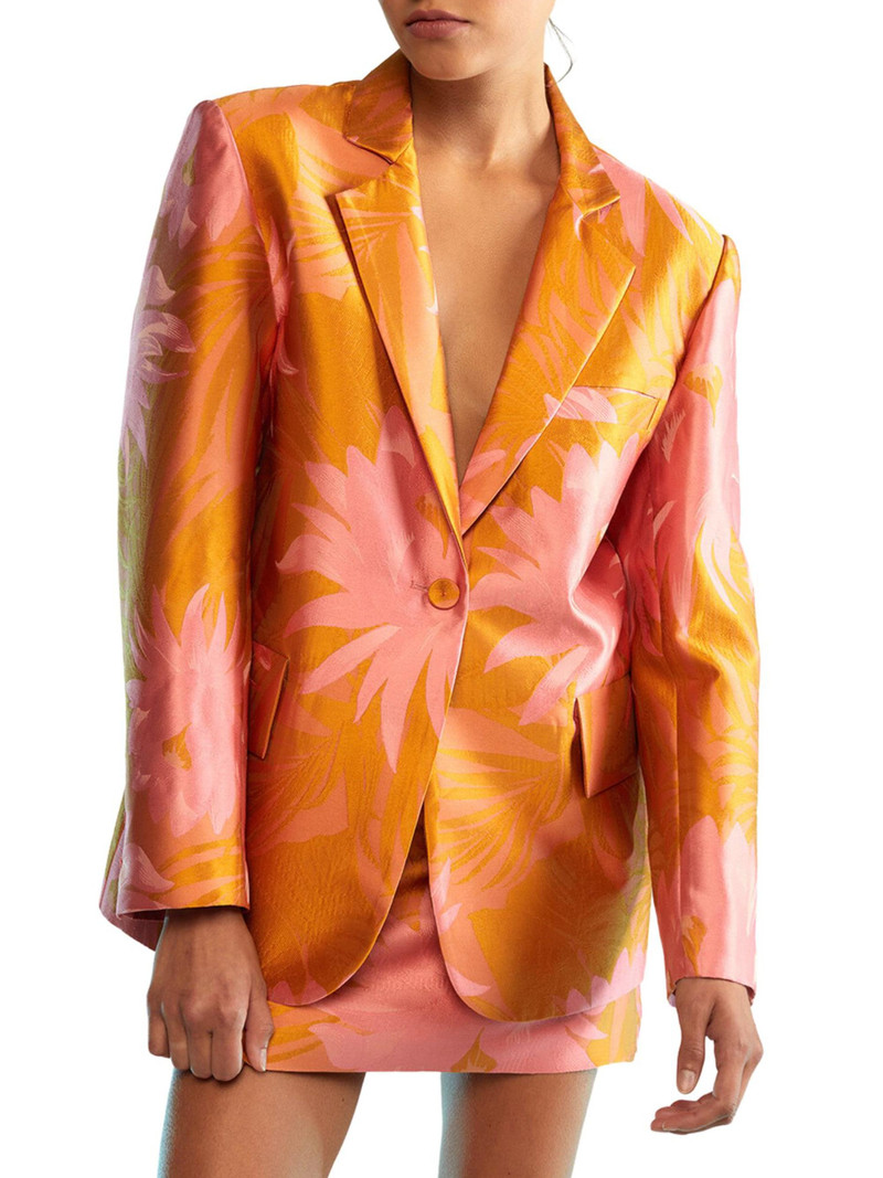 Women's Harper Jacquard Two-Button Blazer - Sorbet 1