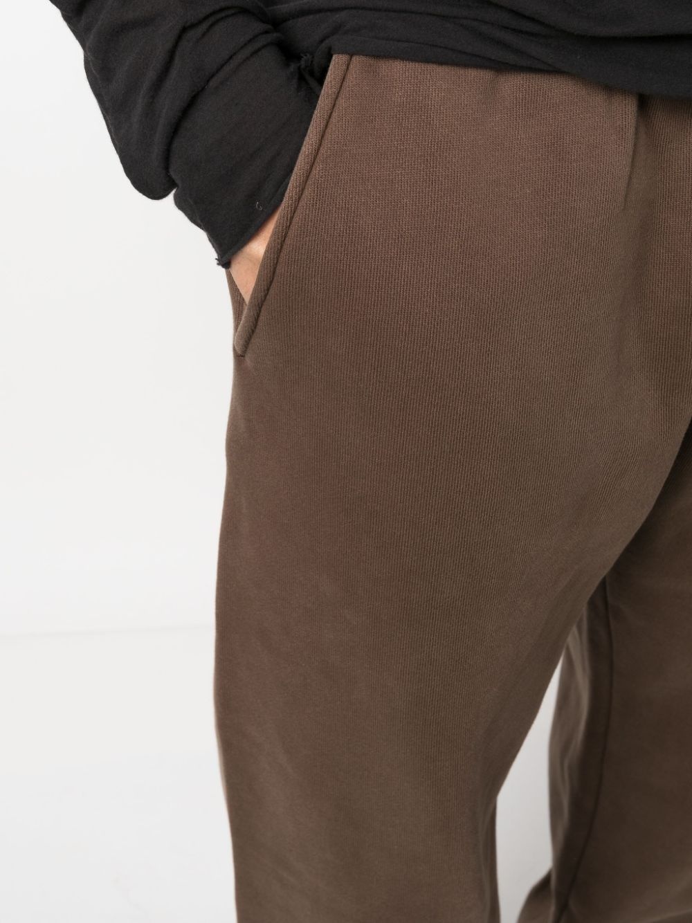 tapered-leg cotton track pants - 6