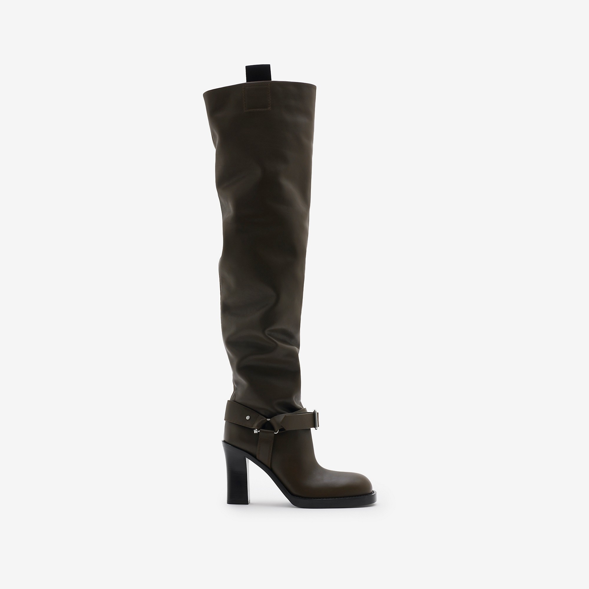 Leather Soft Stirrup Boots - 1