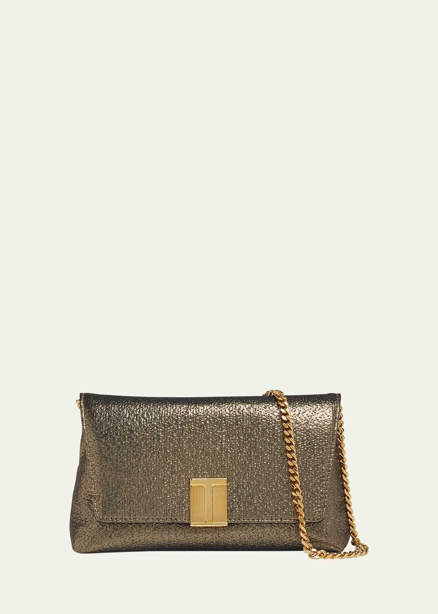 Nobile Mini Clutch Bag in Laminated Fabric - 1