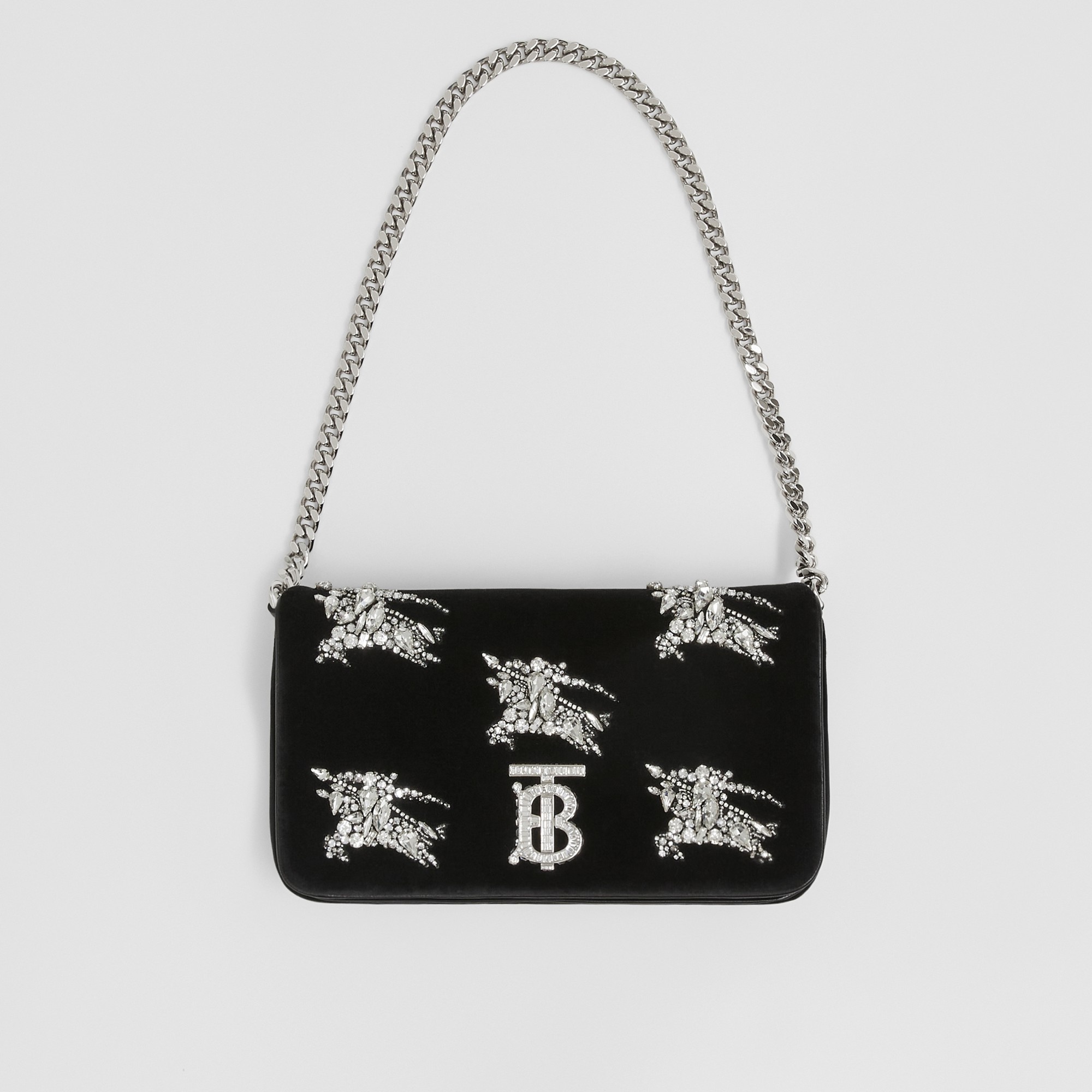 Crystal EKD Velvet Small Lola Bag - 4