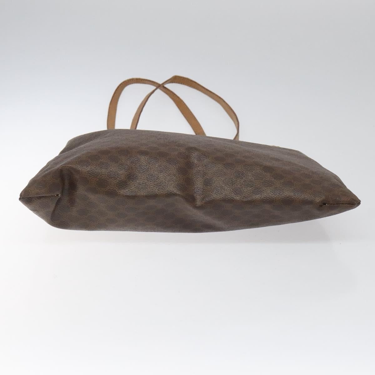 CELINE Macadam Canvas Tote Bag Pvc Brown - 10