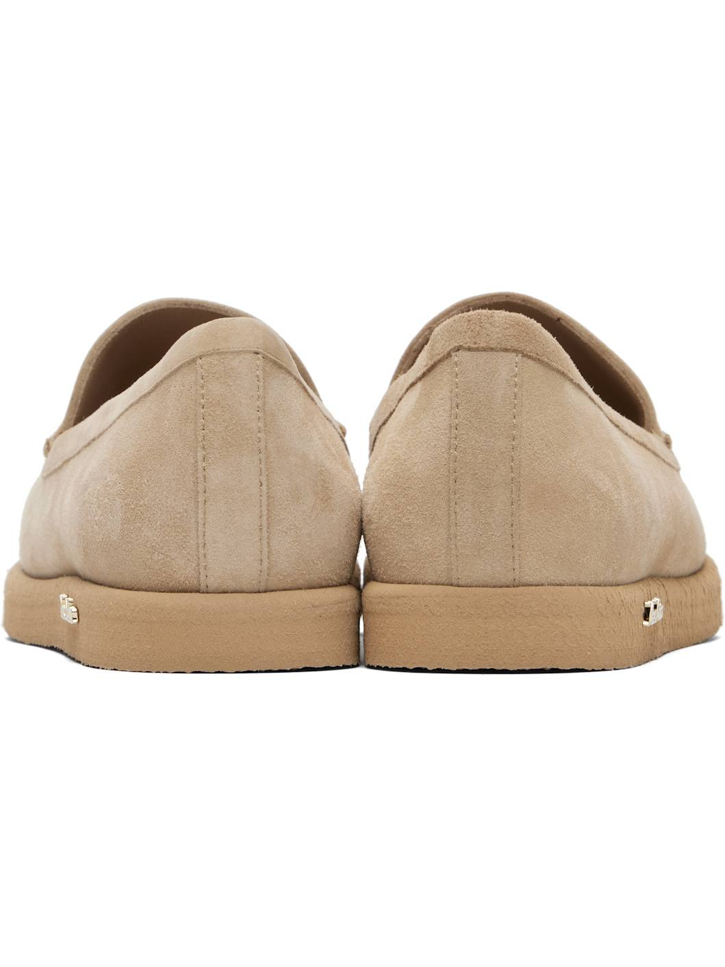 Beige Soft Moc Loafers - 2