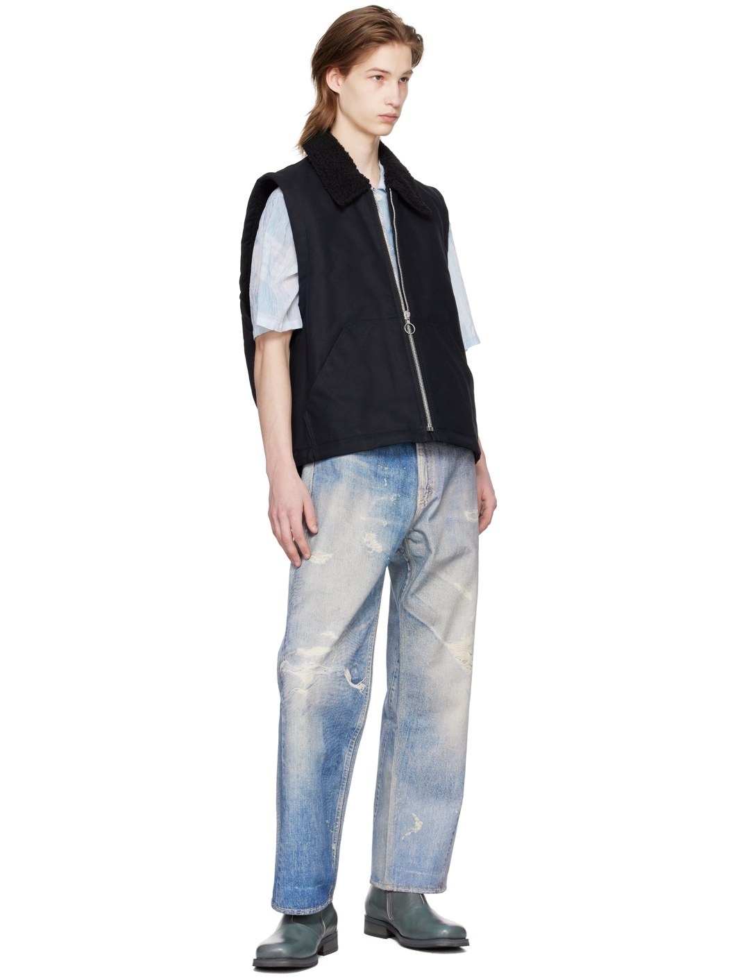 トップス OUR LEGACY GRIZZLY VEST size 46 Our Legacy - Grizzly Vest Black Highland Cotton