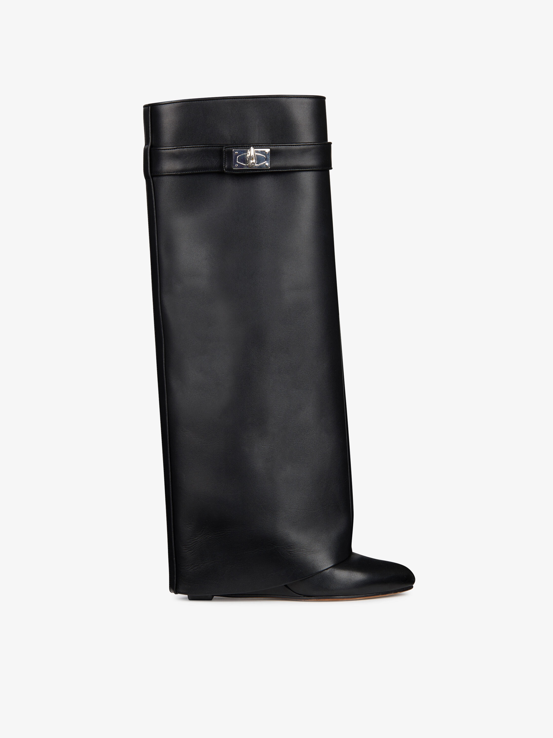 Shark lock boots in leather - 1