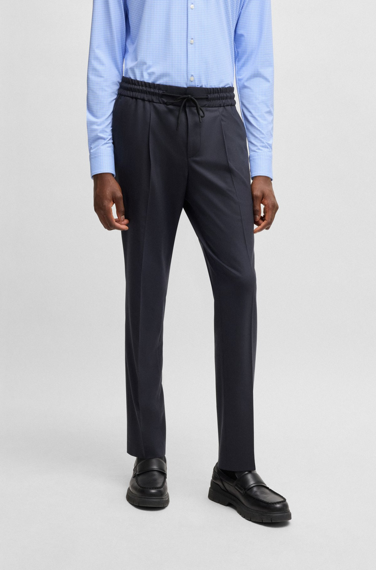 SLIM-FIT TROUSERS IN WOOL - 2
