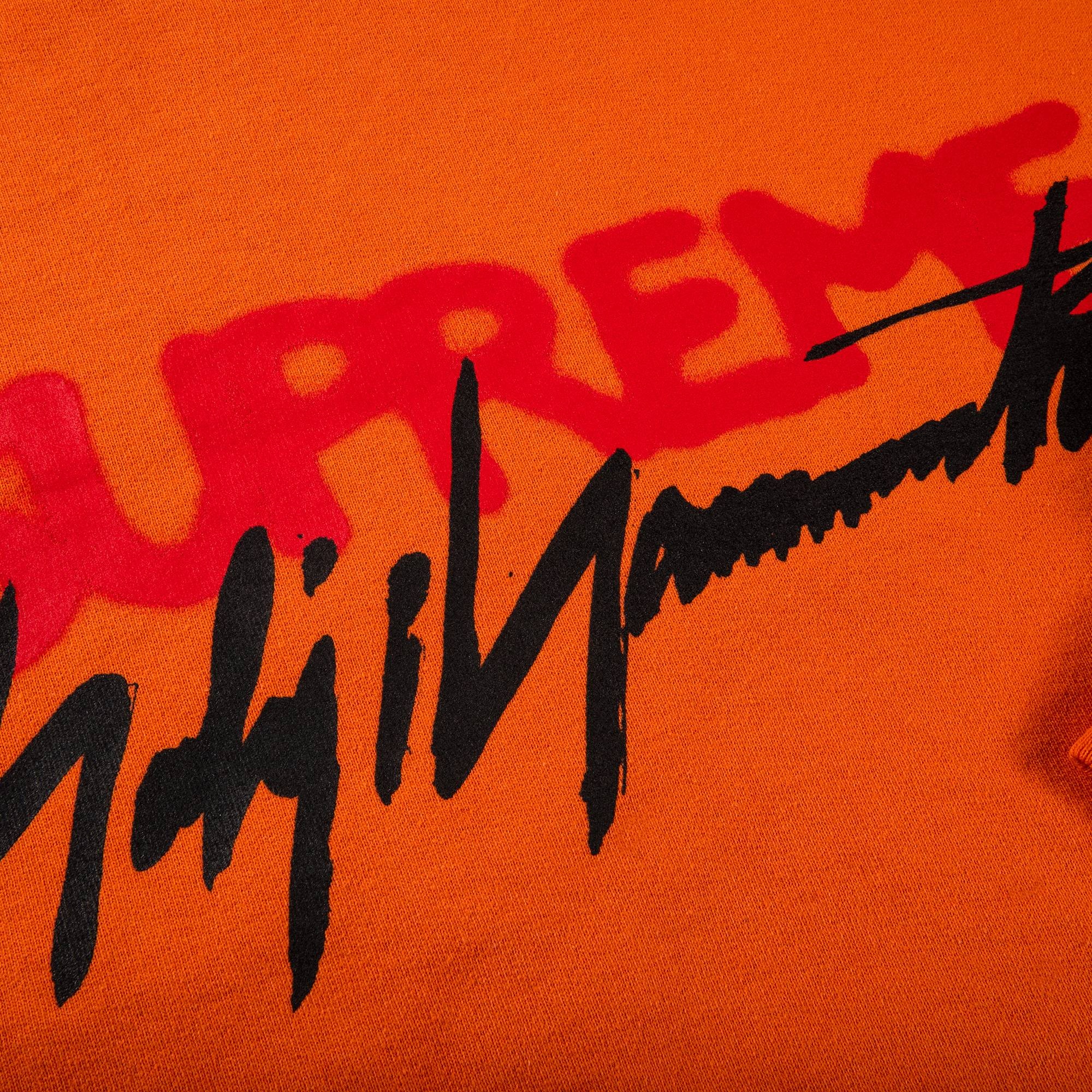 Supreme x Yohji Yamamoto Crewneck 'Orange' - 2