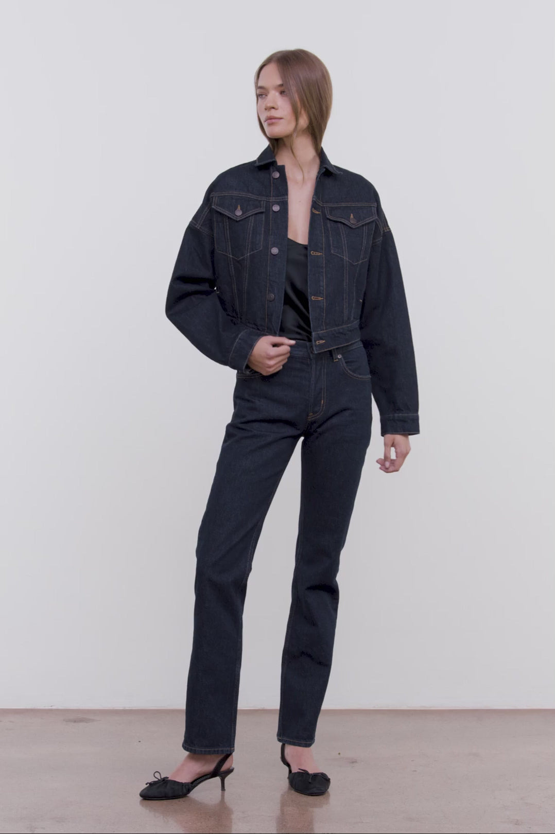 STAUD GLEN DENIM JACKET INDIGO - 6