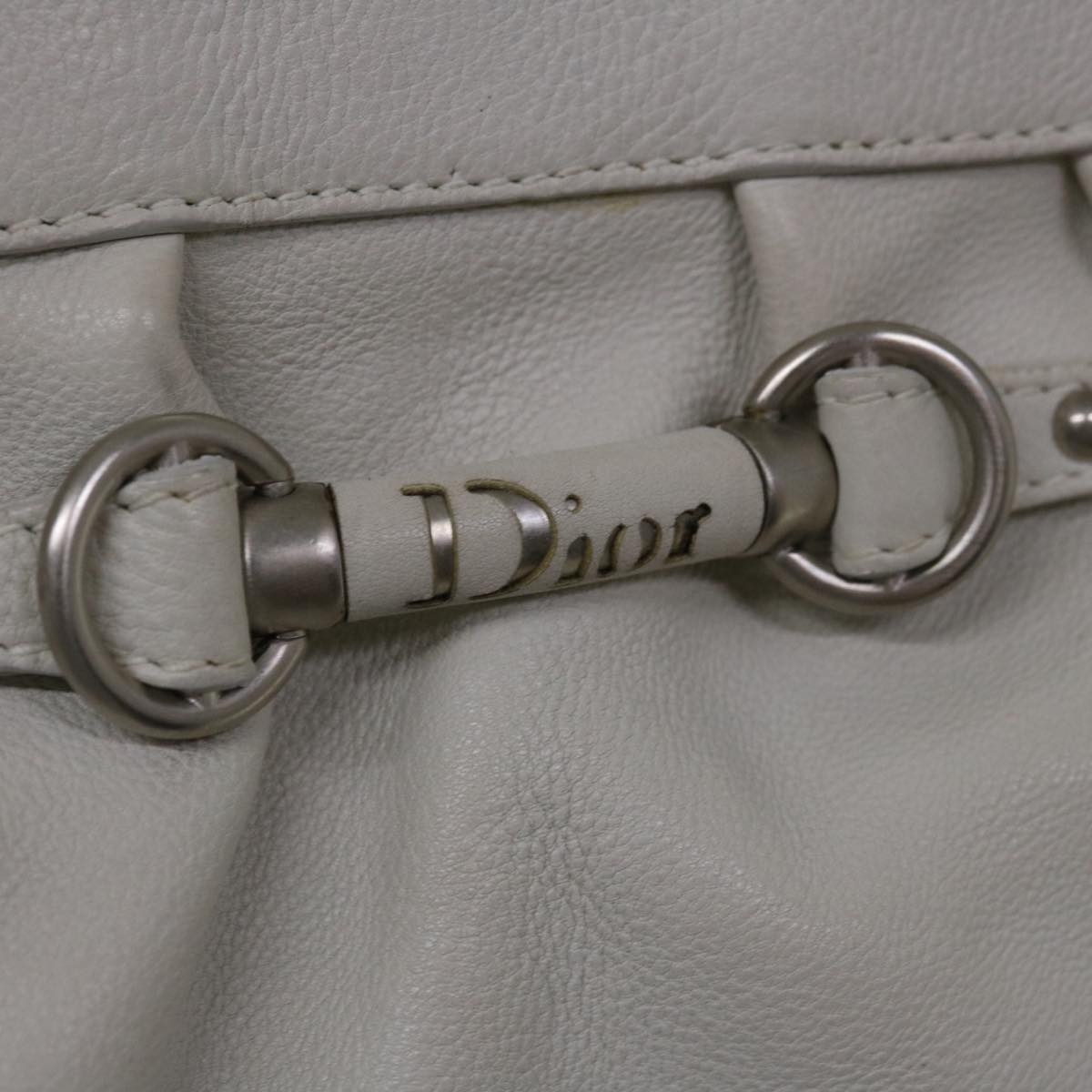 DIOR Tote Bag Leather White - 12