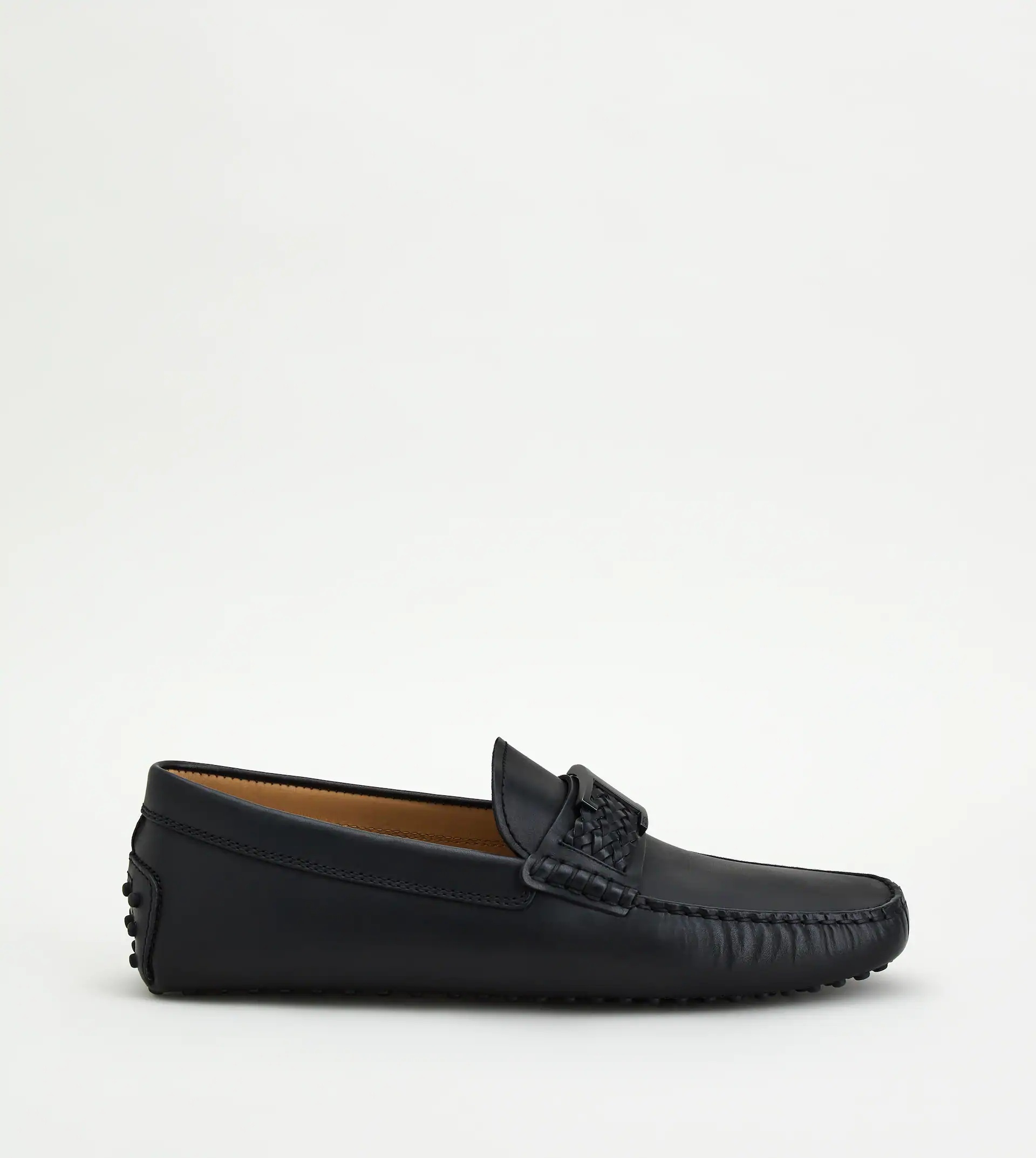 TIMELESS GOMMINO DRIVING SHOES IN LEATHER - BLACK - 1