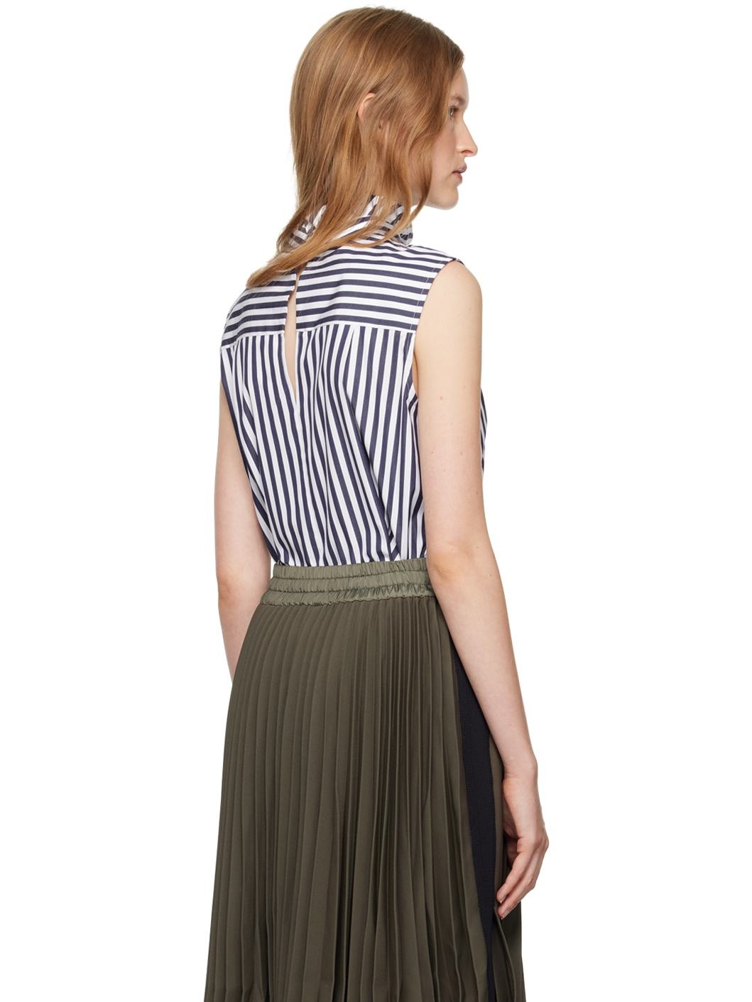 Navy Striped Top - 3