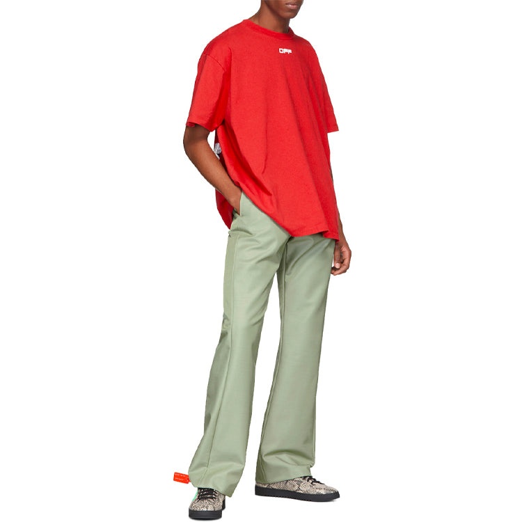 Off-White SS20 Airport Tape Print For Men Red OMAA038S201850032088 - 5