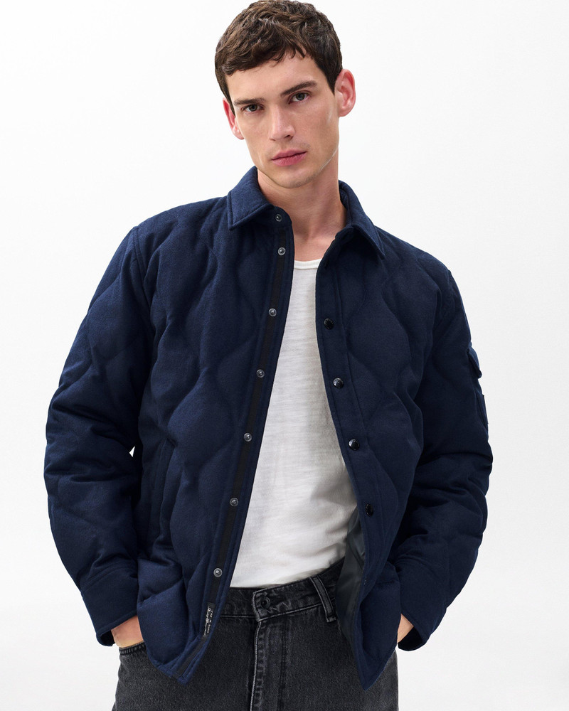 Dane Wool-Cashmere Quilted Shirt Jacket 2