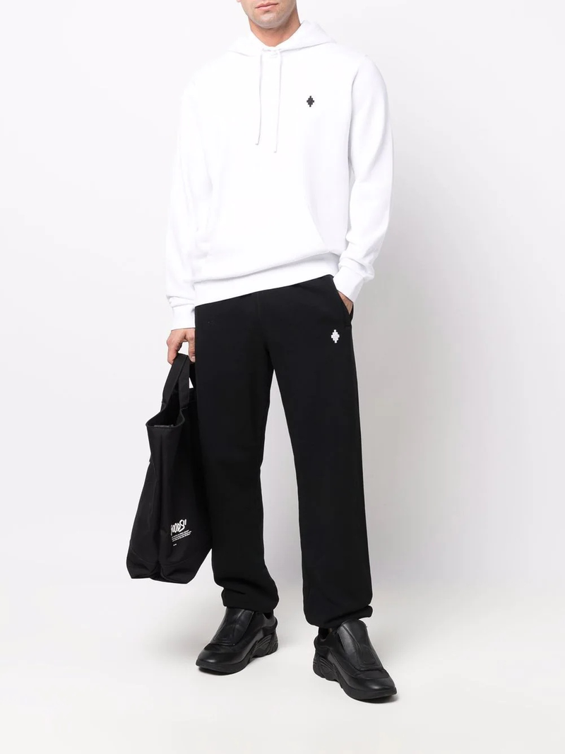 Marcelo Burlon County Of Milan cross-motif cotton hoodie outlook