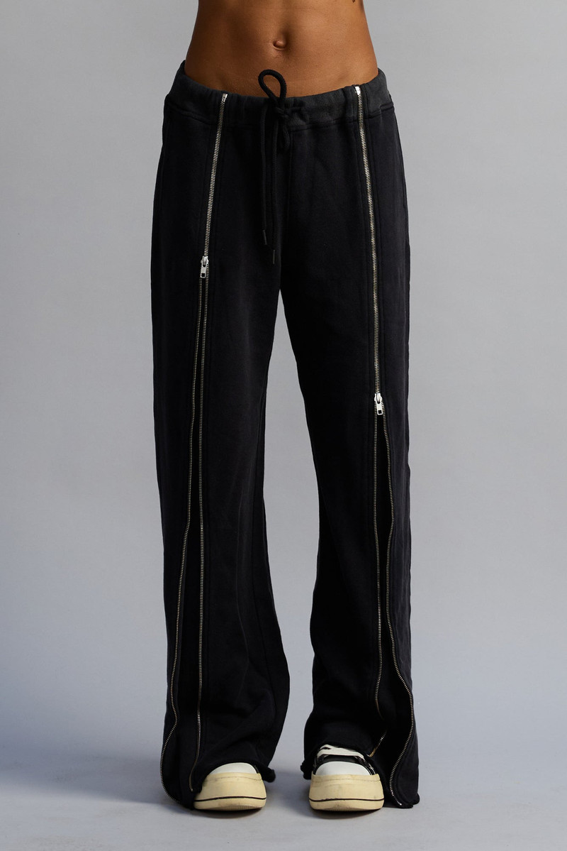 ZIPPERED WIDE LEG SWEATPANT 3