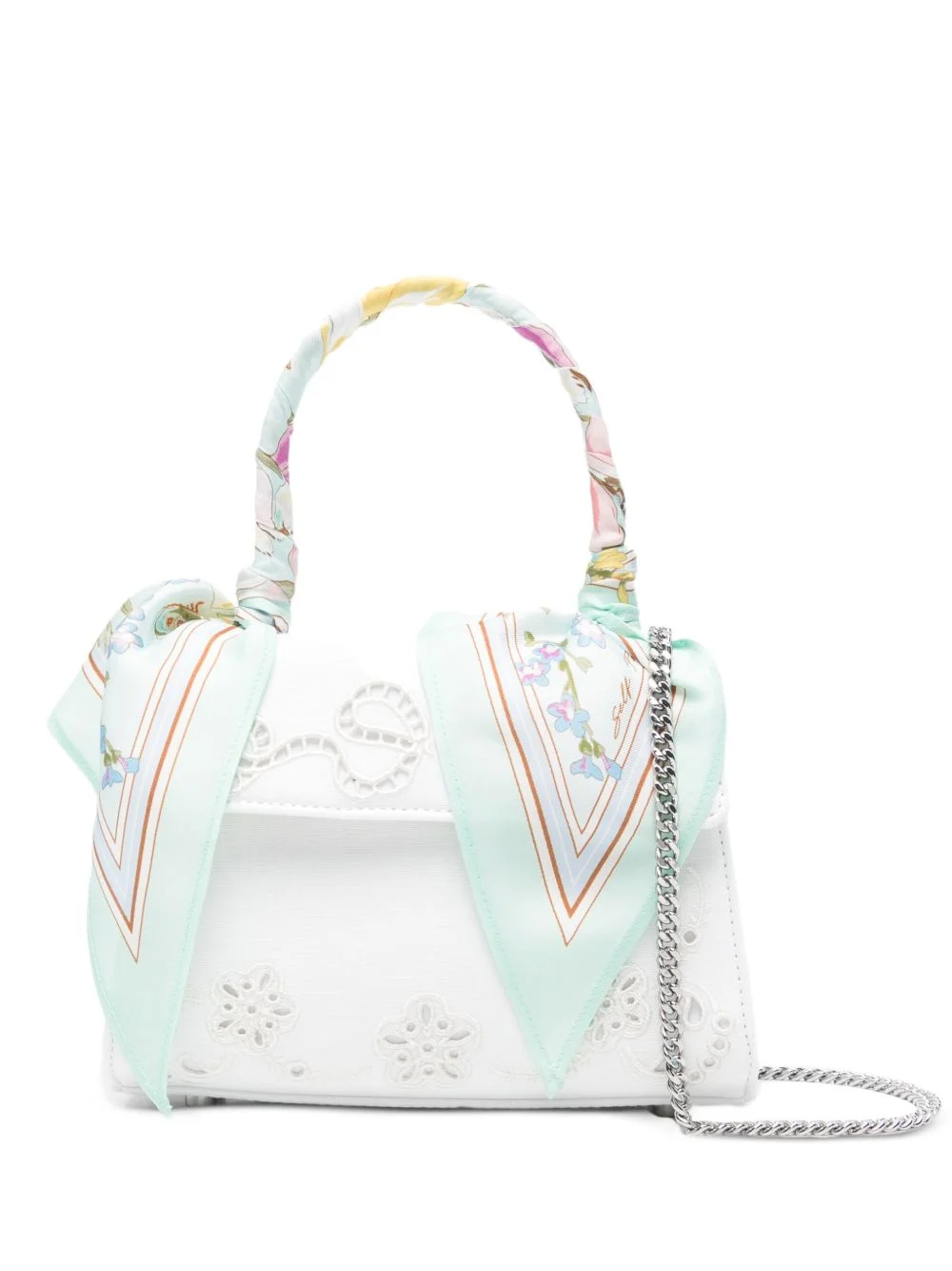 floral top handle mini bag - 1