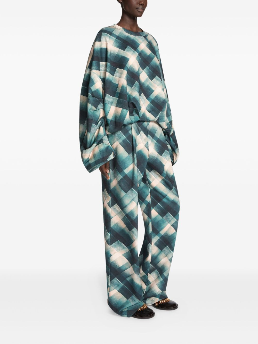 geometric-print sweatshirt - 3