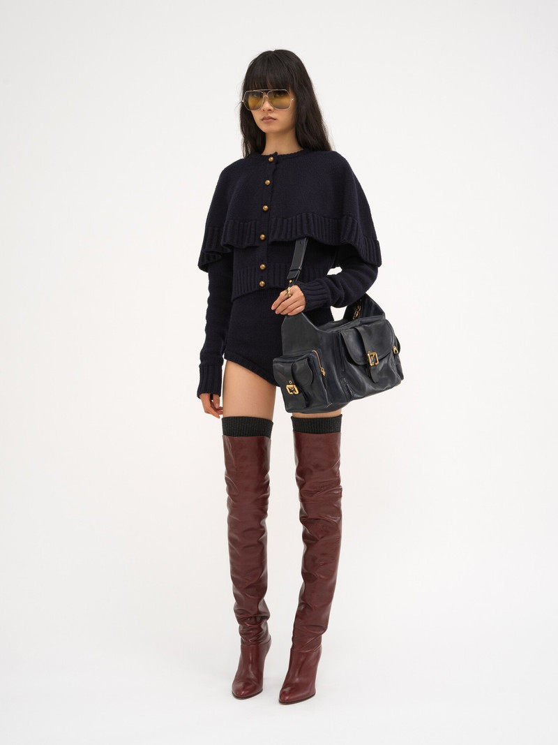 Chloé HIGH-WAISTED MINI SHORTS IN WOOL & CASHMERE outlook