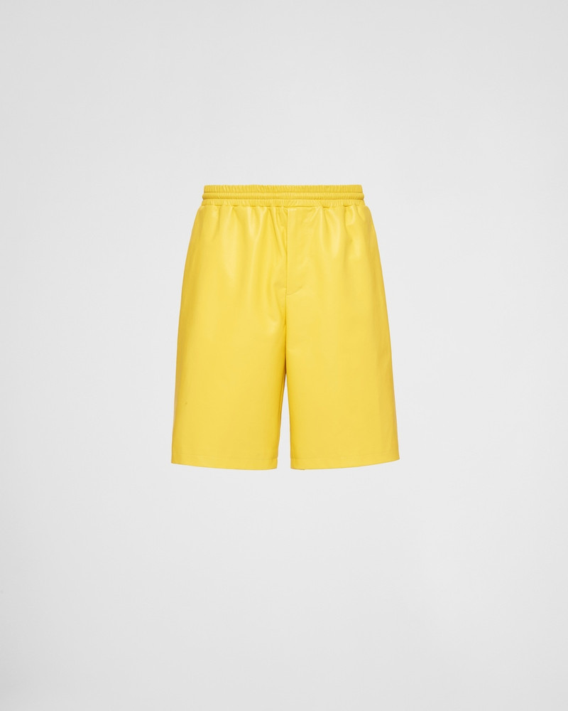 Nappa leather Bermudas 1