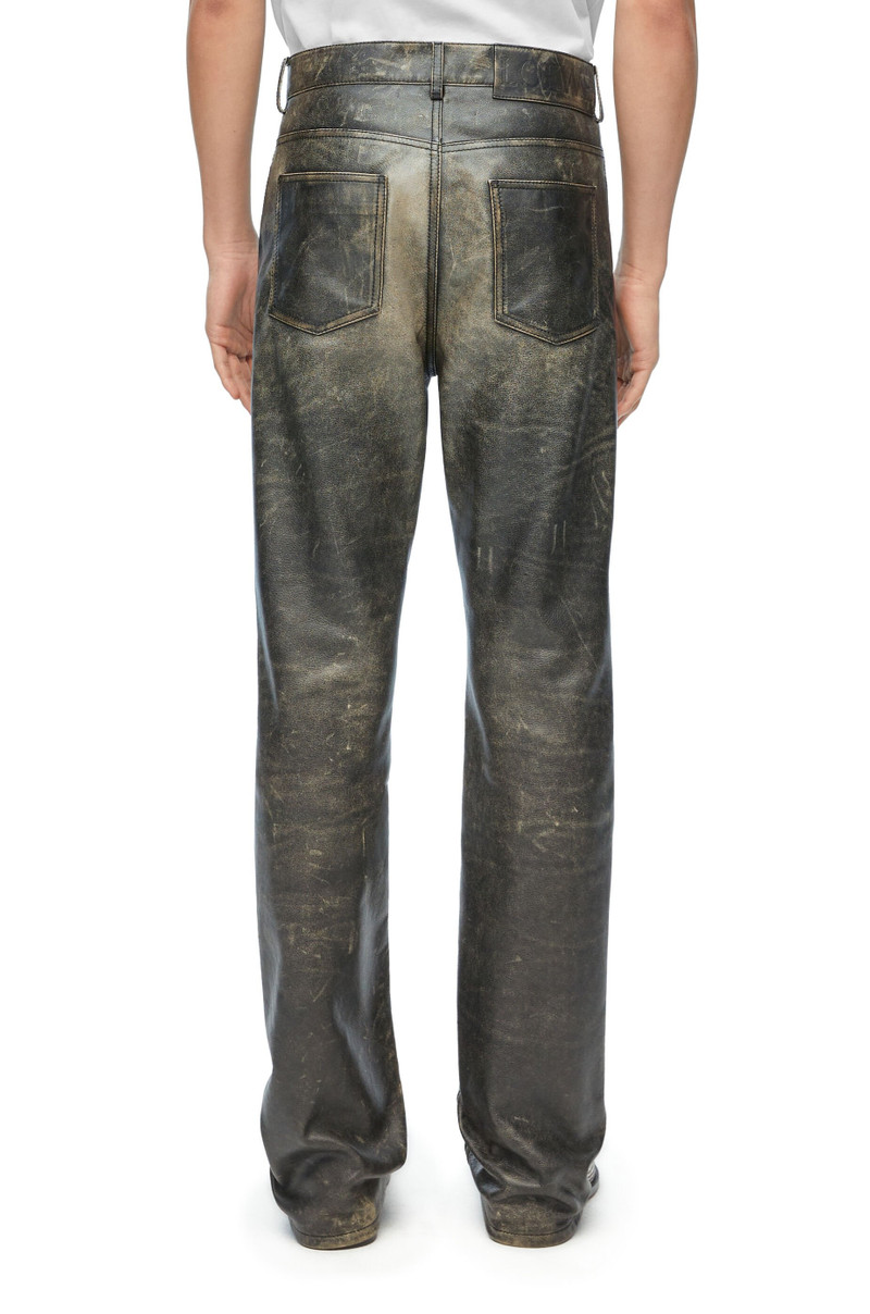 Bootleg trousers in nappa calfskin 4