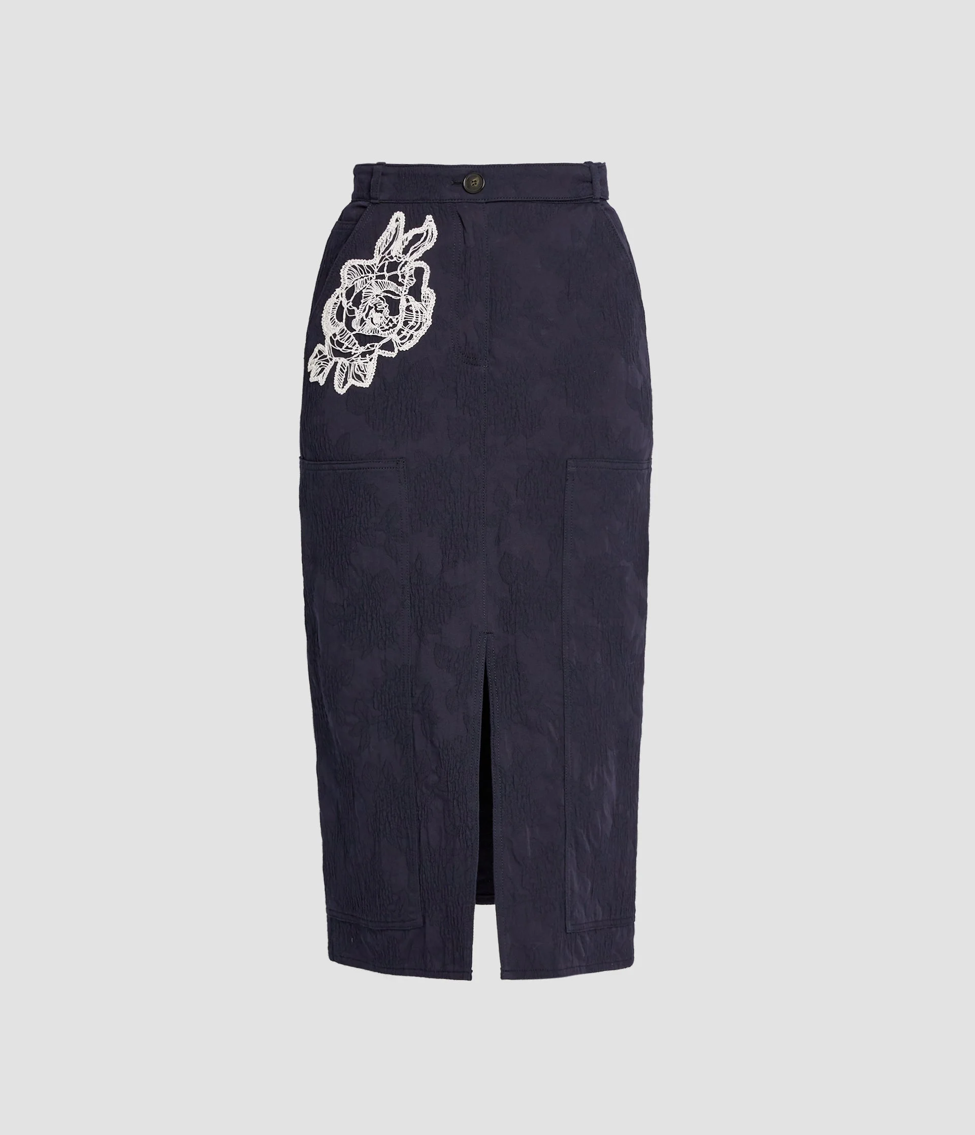 A LINE MIDI SKIRT - 1
