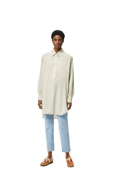 Loewe Anagram jacquard  long shirt in silk outlook