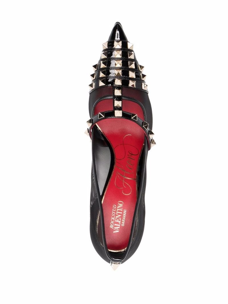 studded panelled pumps - 4