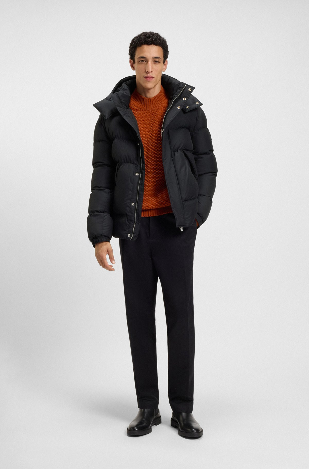 WATER-REPELLENT JACKET WITH LOGO BADGE - 3