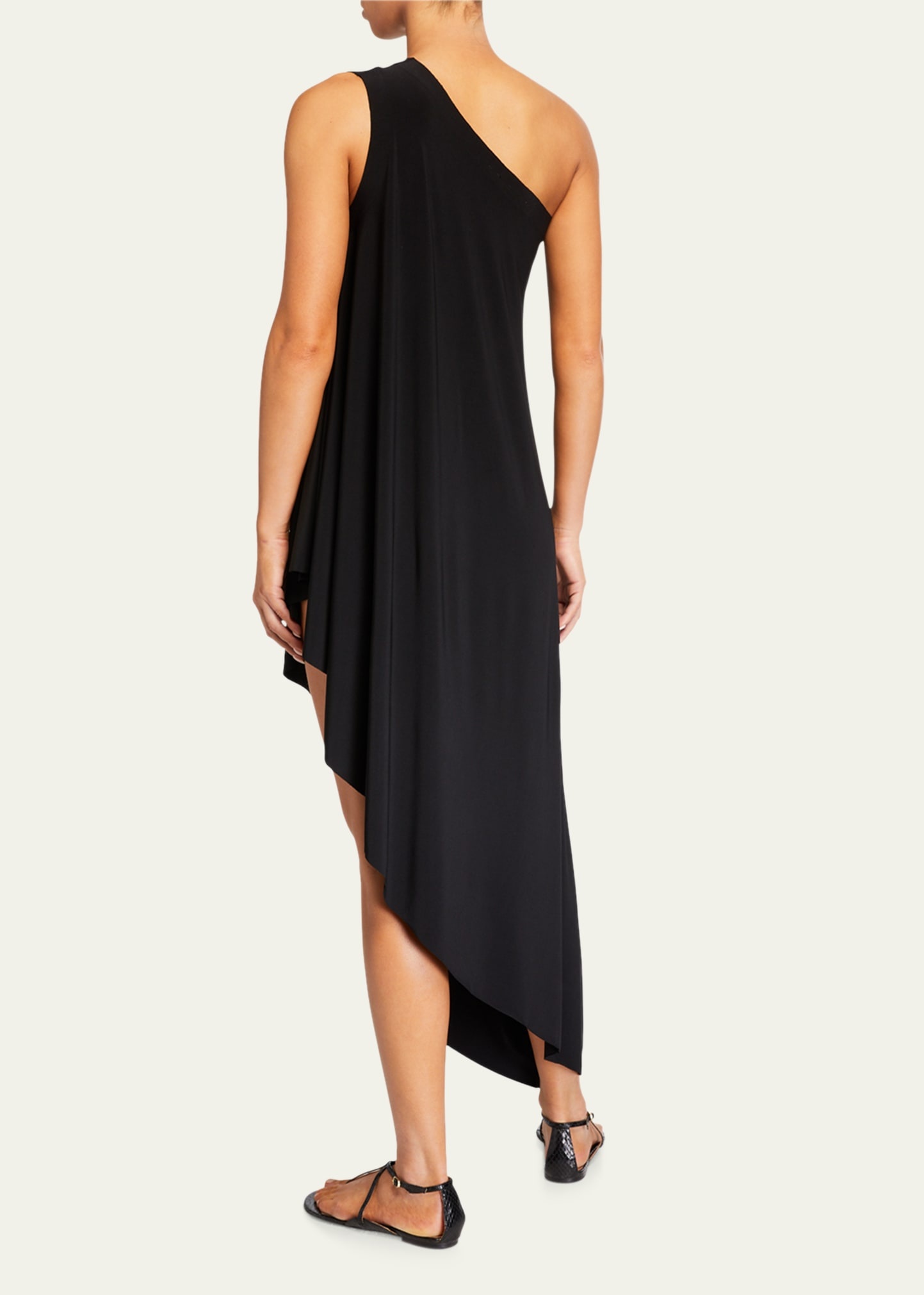 One-Shoulder Diagonal Tunic Coverup - 3
