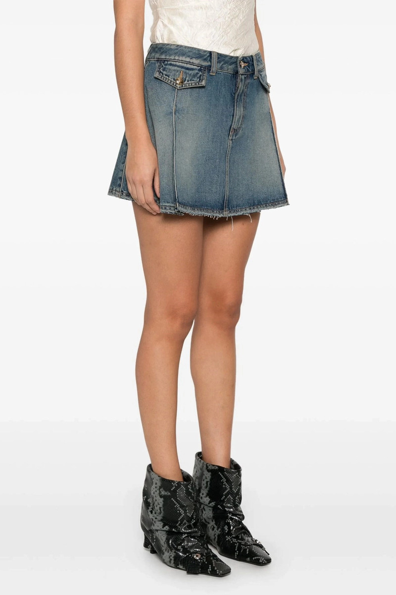 Alexander McQueen Denim mini skirt outlook