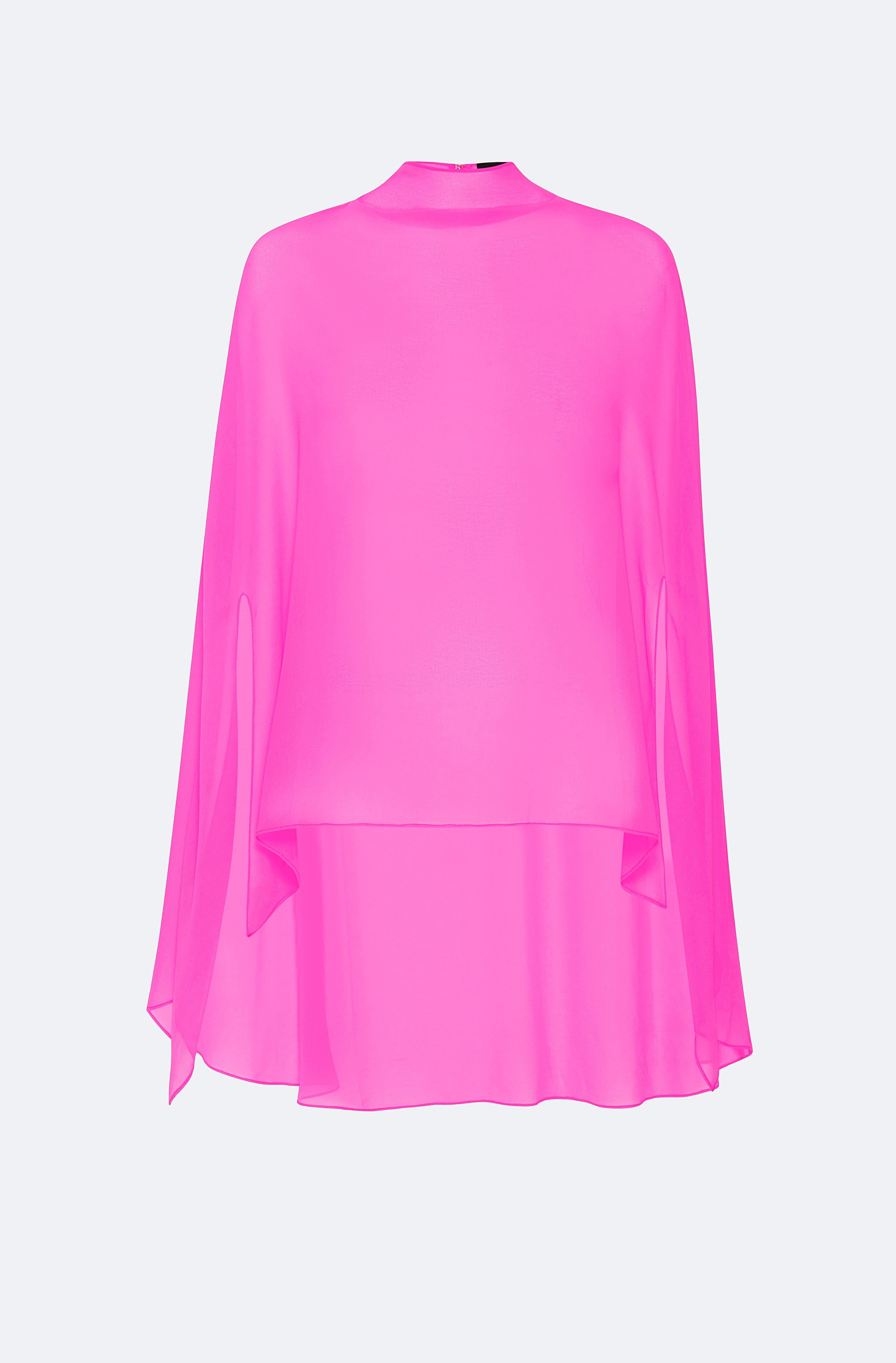 Georgette Oversized Cape Tee - 1
