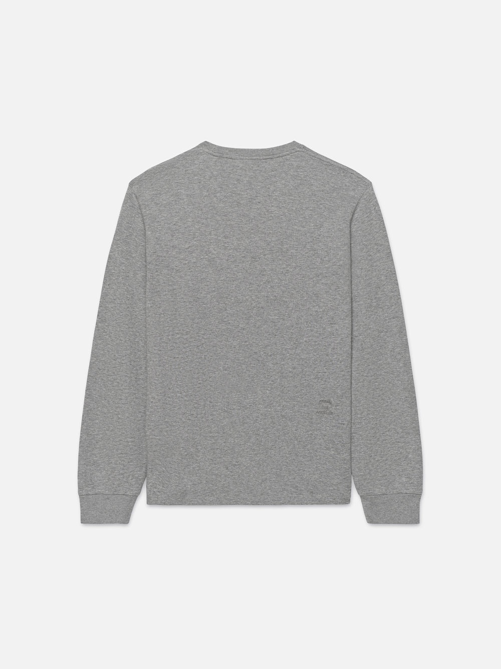 Duo Fold Long Sleeve Crew in Heather Grey - 3