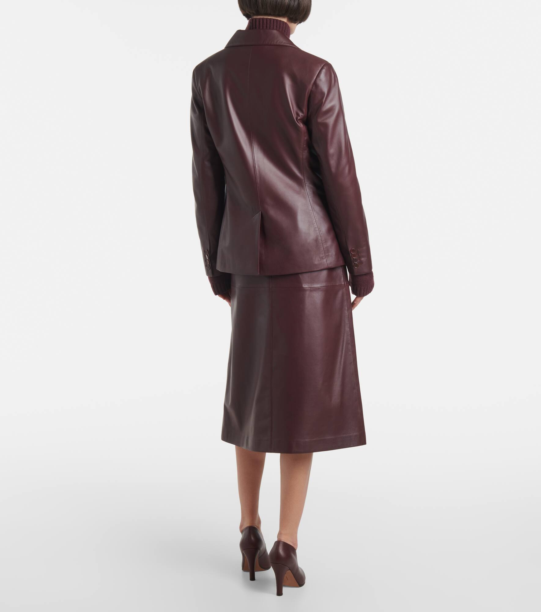 Leather blazer - 3