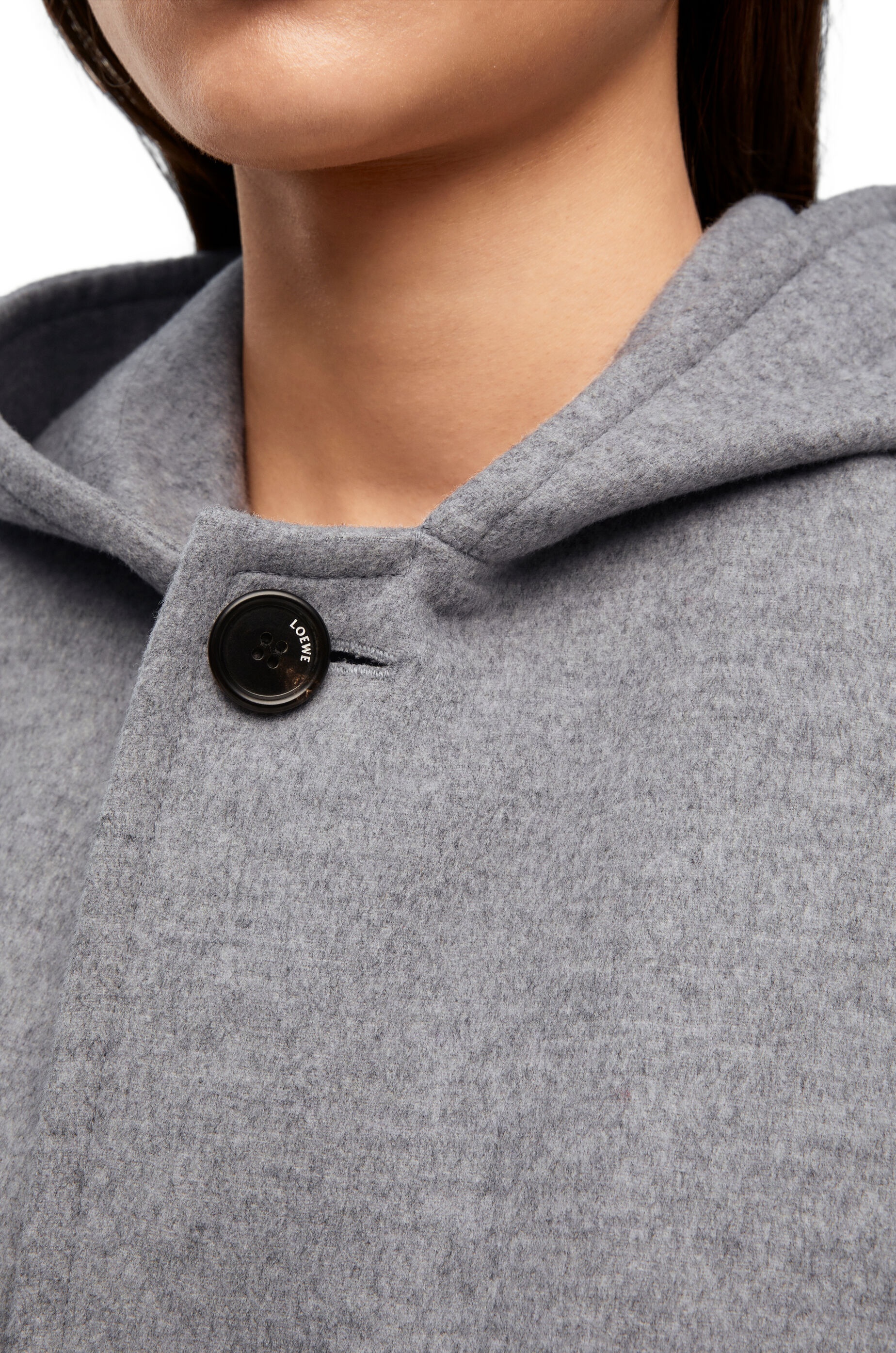 Hooded coat in wool and cashmere - 5